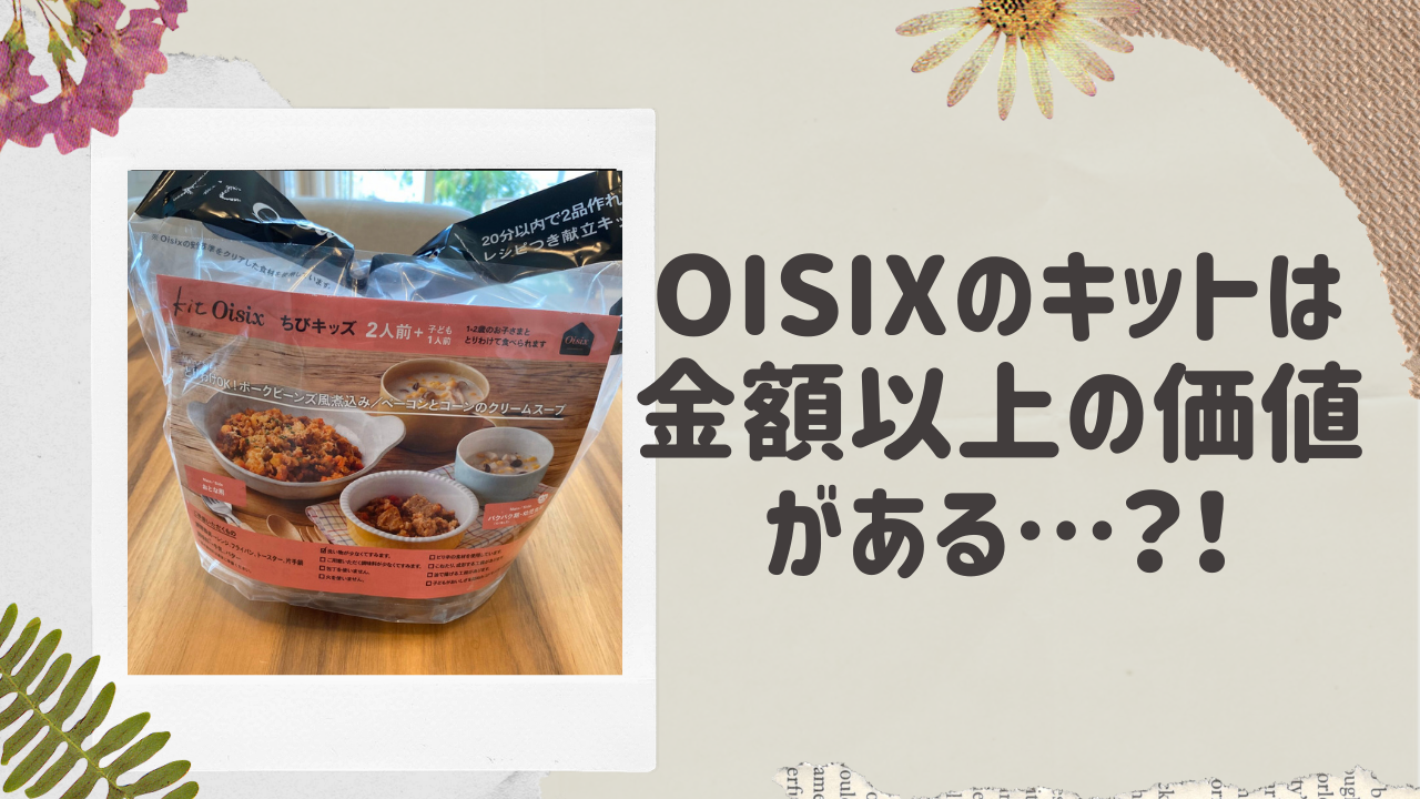 Oisixのキットは高いけどその価値はある！離乳食にもおすすめな理由をブログにて口コミ！